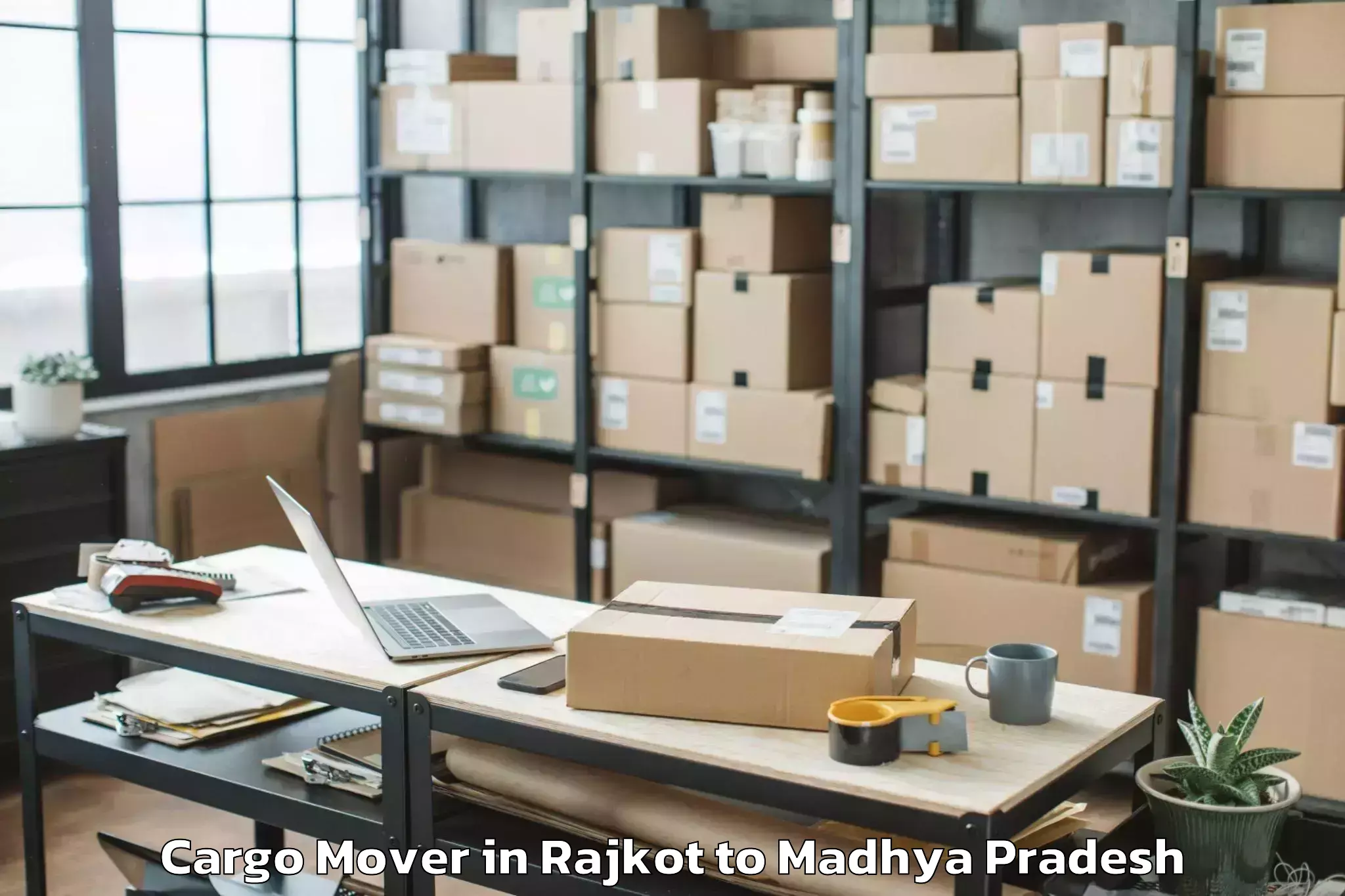 Leading Rajkot to Kolaras Cargo Mover Provider